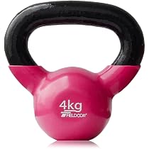 Amazon | FIELDOOR ケトルベル 4kg PVCコーティング 音軽減 キズ防止